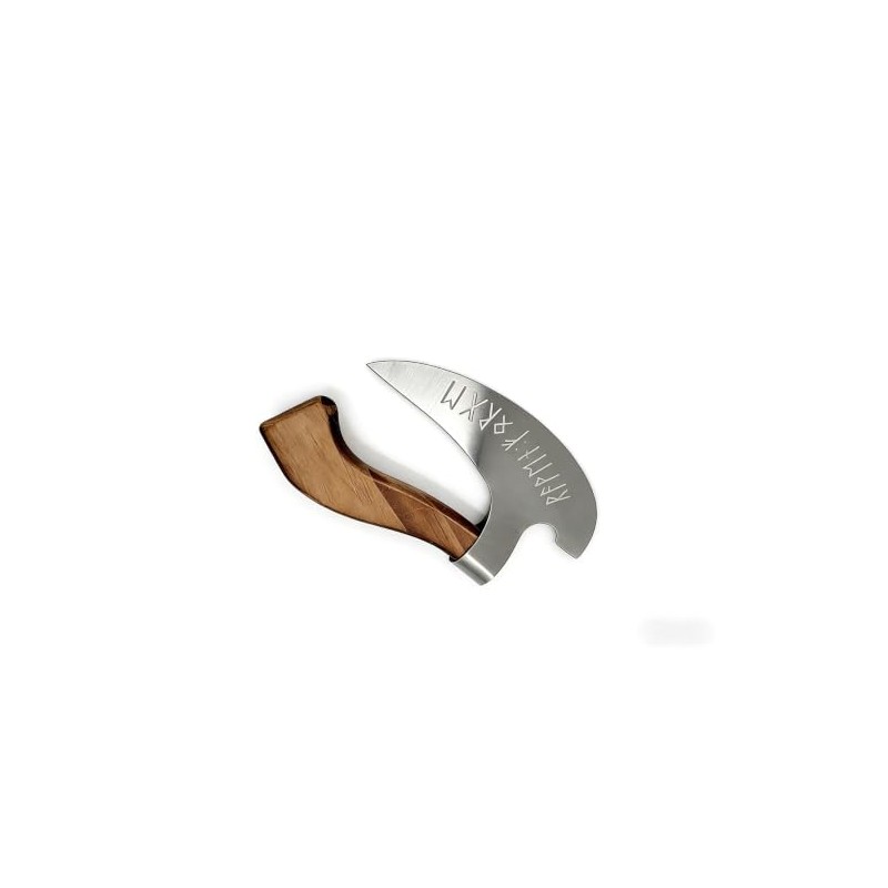 Pizza Cutter Chef Pizza Axe (walnut wood, 5.1inch)