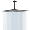 NearMoon Rain Shower Head, High Flow Stainless Steel Square Rainfall