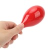 4Pcs Music Maracas Wood Iron Beads Professional Hand Percussion Rattles