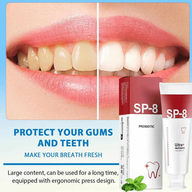 Funkprofi Sp8 Probiotic Toothpaste - Ultra Whitening & Deep Cleaning