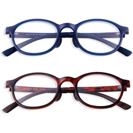 PEGH 2Pack Oval Blue Light Glasses for Kids Gaming Computer Glasses for Girls Boys Age 3-10, Anti Blue Ray TR90 Eyeglasses