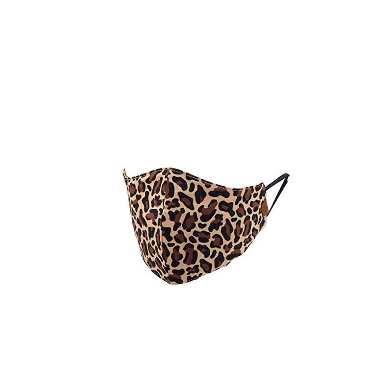 C.C Reusable Washable Face Mask, Leopard Latte