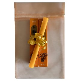 TRIMONTIUM 189 Nippon Kodo Morning Star Japanese Incense Sticks Duo Pack 2 x 50 Sticks Amber/Amber Resin Extra Slim 100