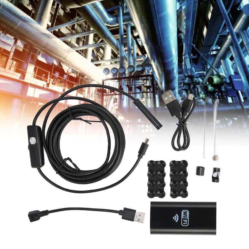 Wireless Inspection Camera IP67 Waterproof 720P HD WiFi Endoscope with