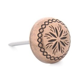 Van Dyke's Restorers Sunburst Upholstery Tack, Antique Copper, 7/16" Head