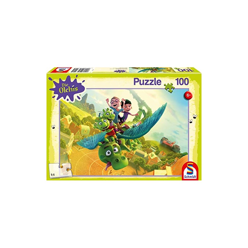 Schmidt Spiele 56390 Olchis, Auf nach Schmuddelfing, 100 Pieces, Children's
