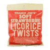 Trader Joe's Soft Licorice Twists 8oz (Strawberry Licorice, 1 Pack)
