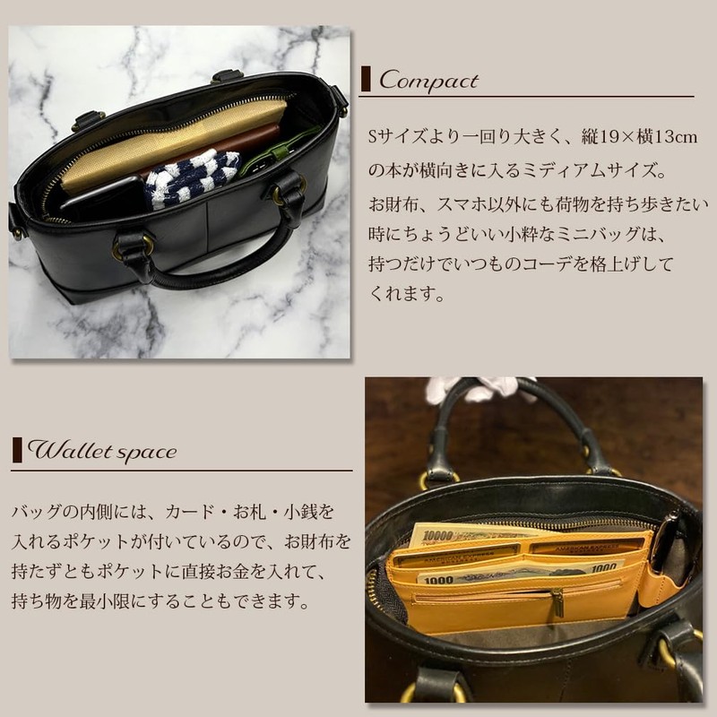 DARGREE Mini Tote Mini Bag, Men's, Genuine Leather, Mini Shoulder