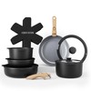 Country Kitchen Cookware Set with Removable Handle, Oven & RV