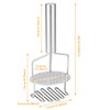 Foribyw 2 in 1 Stainless Steel Potato Masher, Dual-Press Potato