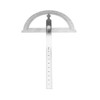 CYSFETENA 0-180° Stainless Steel Protractor Goniometer Protractor with 15 cm