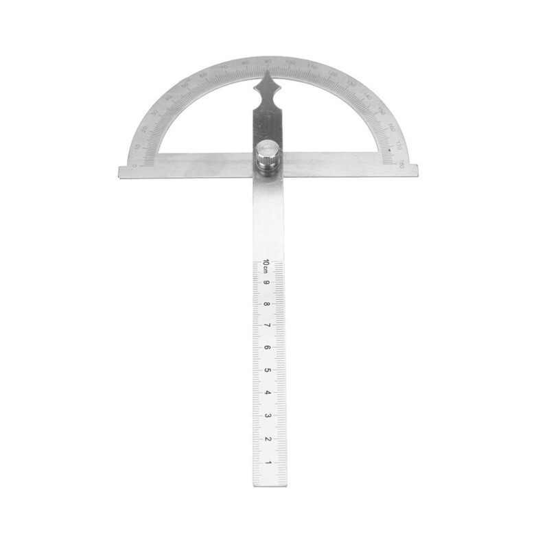 CYSFETENA 0-180° Stainless Steel Protractor Goniometer Protractor with 15 cm
