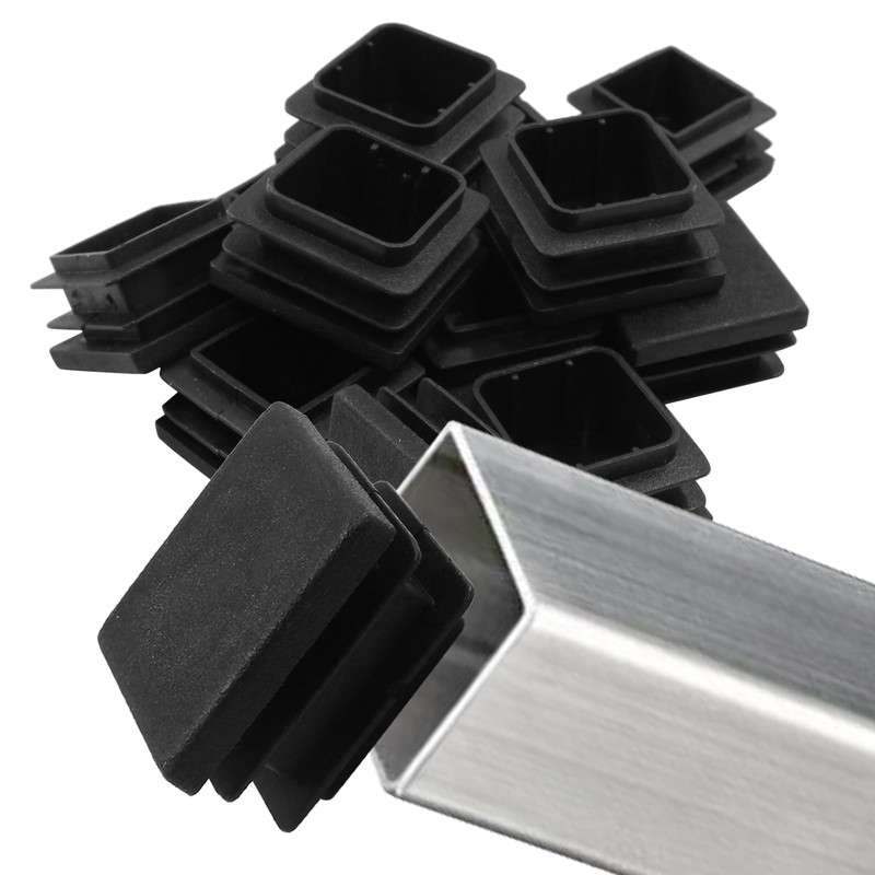 LifCratms 12 Pack 1-1/4 Inch (32mm) Square Plastic Plug, Square