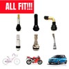 QZXIAOGU Metal Tire Valve Stem Cap Covers RS Emblem Air