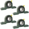 Tonmp 4 Pack UCP205-16 Pillow Block Mounted Ball Bearing -