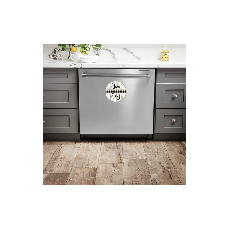 Dishwasher Magnet Clean Dirty Sign Indicator, Trendy Universal Flip Kitchen