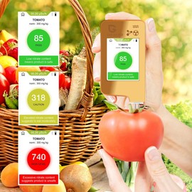 Greentest ECO5+ Nitrate Tester for Fish Fruit Vegetable Meat,TDS Water Tester Radiation Meter Geiger Counter Food Detector for Home Health