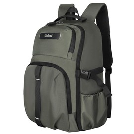 Goloni Travel Laptop Backpack for Men & Women, Airplane Approved 35L Carry-On Backpack with 15.6 Inch Laptop Compartment, Water-Resistant Business Backpack,Bookbag for Travel, Work,Gery