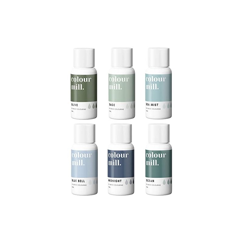 Colour Mill Oil Based Colouring Coastal Collection 6x20ml