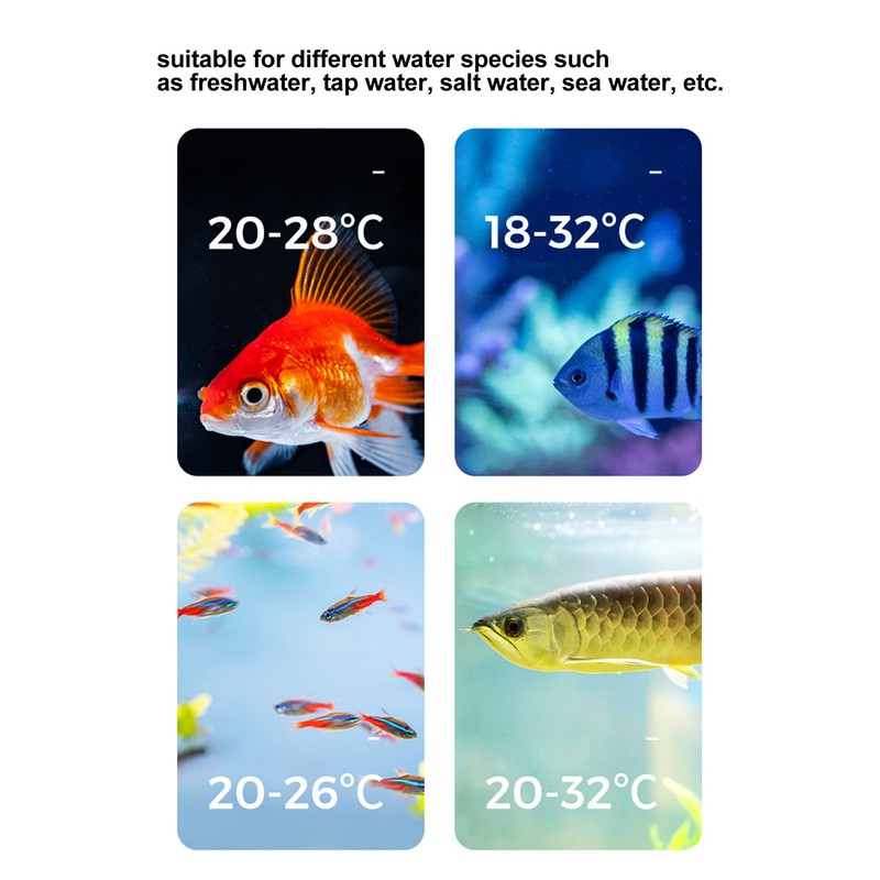 Fish Tank Thermometer High Accuracy Energy Saving LED Touch Screen