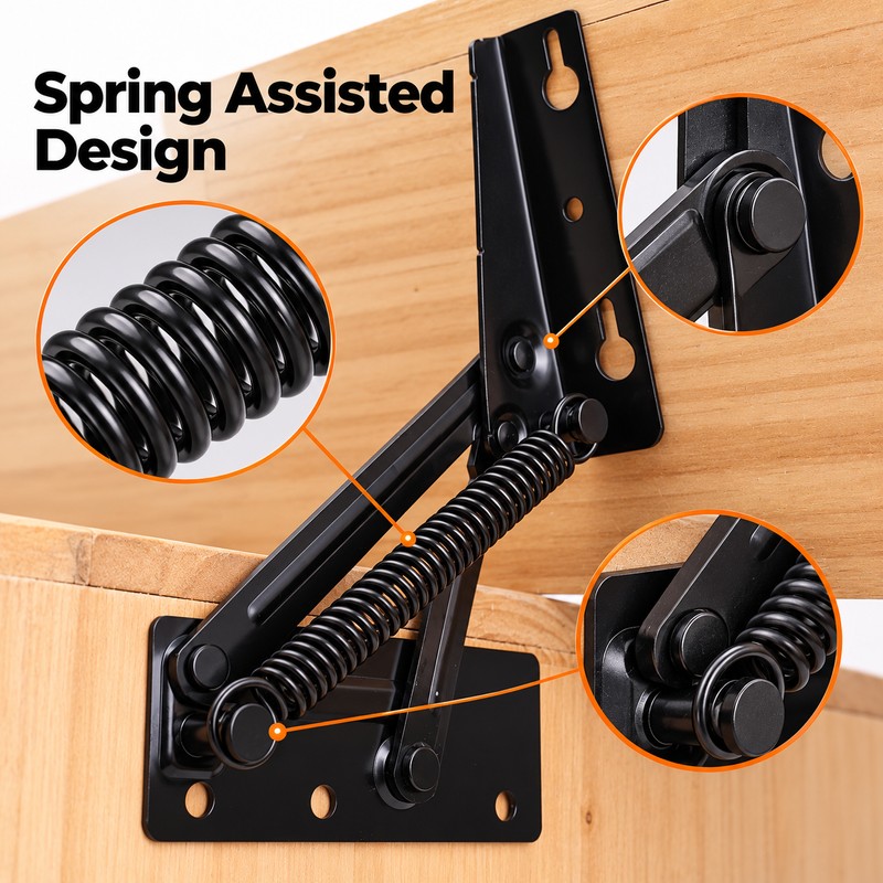 Heavy Duty Foldable Bracket Hinge for Cabinet Doors & Furniture
