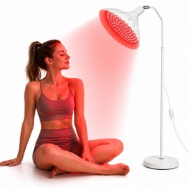 Red Light Therapy for Face and Body, Infrared Red Light Therapy Lamp with Stand, 660nm & 850nm Near Infrared LED Panel, Adjustable Height for Full Body Home Use