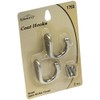 Dorman Hardware 4-1755 Single Coat Hooks with Satin Nickel Finish,