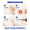 Hooks for Outdoor String Lights Clips, Clear Adhesive Strips, 50pcs