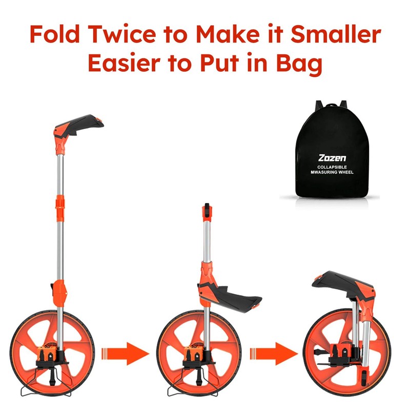 Zozen Distance Measuring Wheel, Measure Wheel in Feet and Inches,