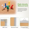 AMUSIGHT Double-Sided Large Foldable Cork Board, 60" x 36"