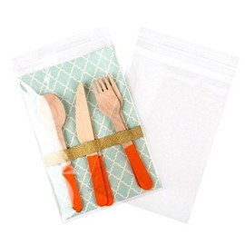 ClearBags 5 7/16" x 7 1/2" + Flap, Crystal Clear Bags (100 Pieces) [B57A]