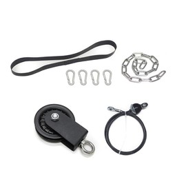 SYL Fitness Cable Pulley System Gym Equipment, Squat Rack Accessories for LAT Pulldown, Tricep, Bicep, Arm Workouts