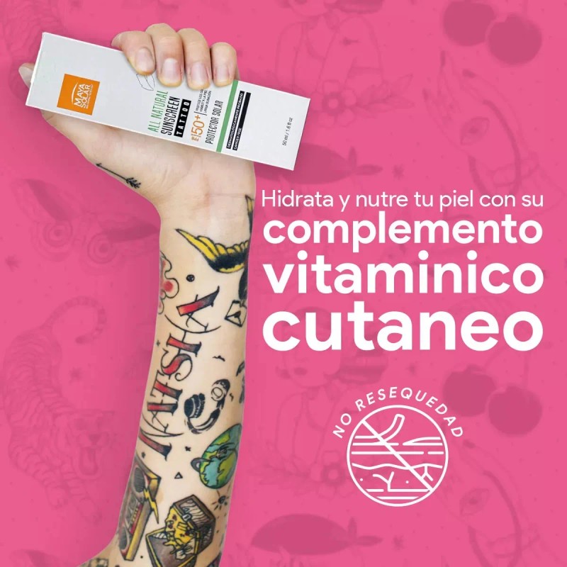Bloqueador Solar Dermatologico Tatuajes Fps50 50ml