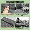 エアーマット キャンプ【【25s膨らむ･足踏み式】 厚手 枕付き 車中泊 防災 超軽量 コンパクト TPUコーティング 防水