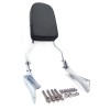 HONGK Chrome Flame Backrest Sissy Bar For 2001-2006 Honda Shadow