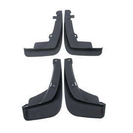 A-Premium Set of 4PCS Mud Flaps Splash Guards Mudguards Mudflaps with Hardware Kits Accessories Compatible with Volkswagen Touareg 2019 2020, Black Color, Front and Rear(Driver & Passenger Sides)