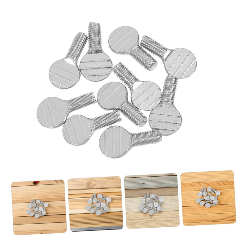 Sosoport 12pcs Stainless Steel Thumb Screws for Air Fryer Rotisserie