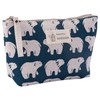 fogman Cosmetic Pouch, Cute, Lightweight, Stylish, Compact, Natural, Animal, Gusset,