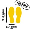 LiteMark Floor Vinyl Decals Footprint Stickers – line up Stickers