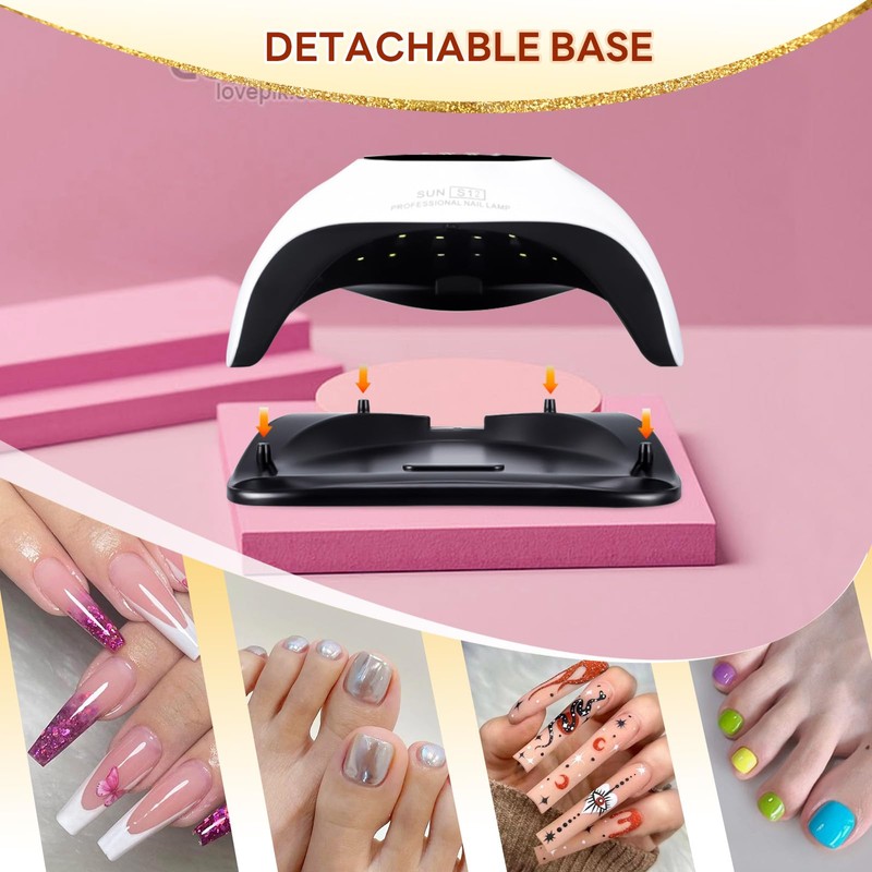 268 W Super Power Nail Lamp, Professional Quick-Drying Nail Lamp,