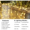 Joomer Solar Christmas String Lights - 39FT 100LED 8 Lighting