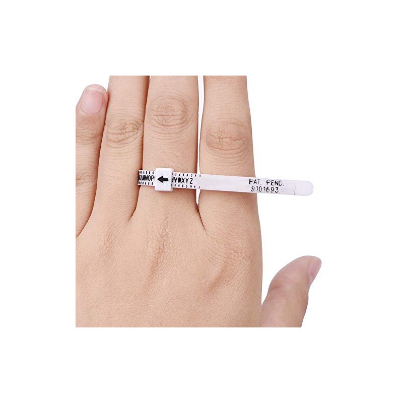 Best-Bag Ring Sizer Adjustable Finger Sizer Ring Gauge Measuring Ring