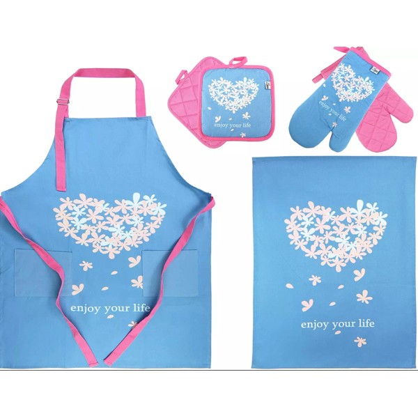 Linico Australia Premium Quality Kitchen Apron 6 PCS Set Womens