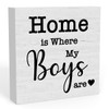 Home is Where My Boys are Sign, New Mom Gifts,
