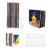 AZKEEGREY Pack of 2 triangular record stands, acrylic, transparent magazine