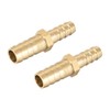 sourcing map Hose ID Brass Reducer Barb Hose Connection Adapter