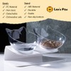 Leo's Paw Anti-Vomiting Orthopedic Cat Bowl Elevated 15° Tilted Cat