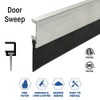 Fire Rated/Aluminum Door Sweep with Solid Rubber Extrusion (7583MA), 11/32”W
