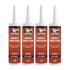 Asphalt Crack Filler- Black - 4 Pack