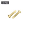 sourcing map Brass Machine Screws, M3x16mm Phillips Pan Head Fastener